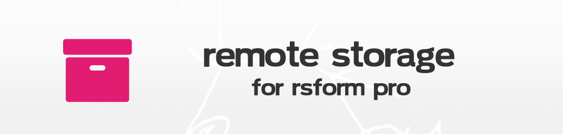 Remote Storage for RSForm